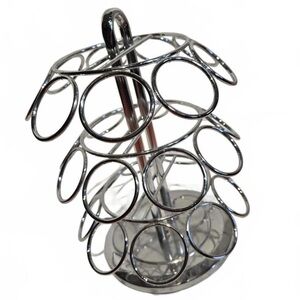 Chrome Metal Coffee Pod Holder for Keurig Cups